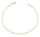 Pulseira Masculina De Ouro 18k Veneziana Longa Com 1.3mm Cor Amarelo Diâmetro 21 cm